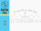 Nativity Ornament SVG JPG, Laser Cut File (Digital Download)