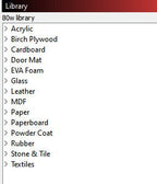 OMTech 80w CO2 Laser Lightburn Cut Library: Premade Material Settings (Digital Download)
