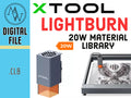 XTool D1 20W Laser Lightburn Material Library (Digital Download)