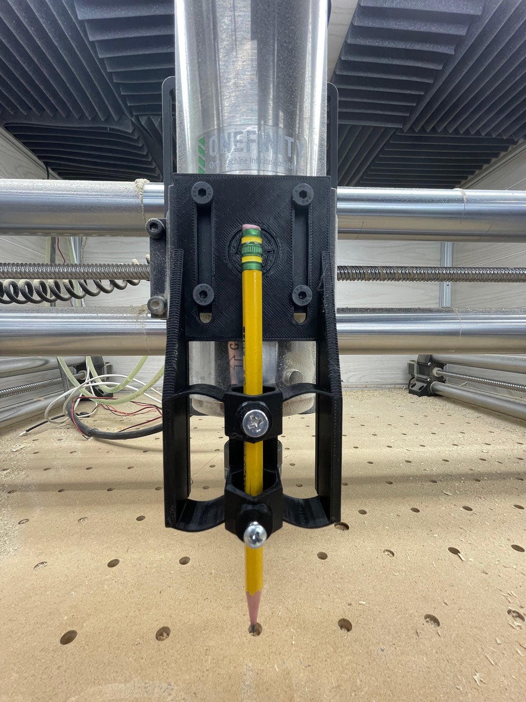 Onefinity CNC Pen Holder, Spring Loaded Drawing Machine (Digital STL)