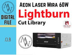 Aeon Mira 7 60W Laser Lightburn Cut Library (Digital Download)