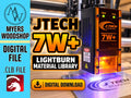 JTech 7W+ LightBurn Material Library | Premade Laser Settings | .CLB Digital Download | Onefinity J Tech Laser