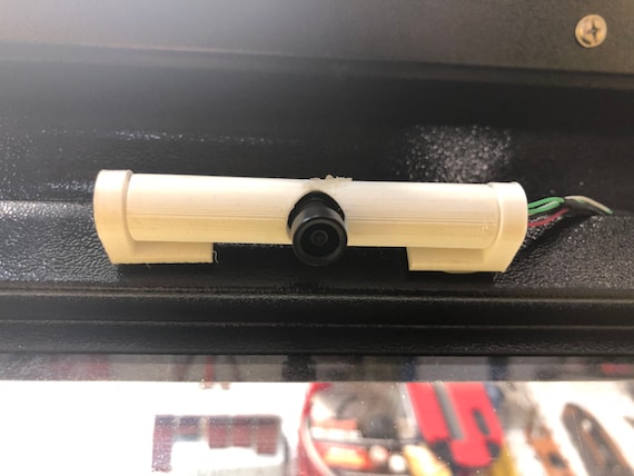 LightBurn 5MP camera mount installed on laser machine