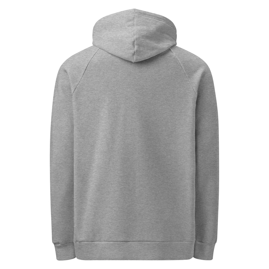 Myers Woodshop Under Armour fleece hoodie in Grey, back view