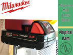 Milwaukee M18 battery holder storage mount set of 2