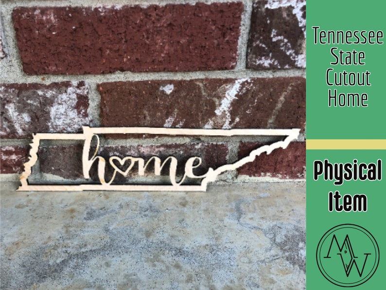 Tennessee state Home laser cut wall decor