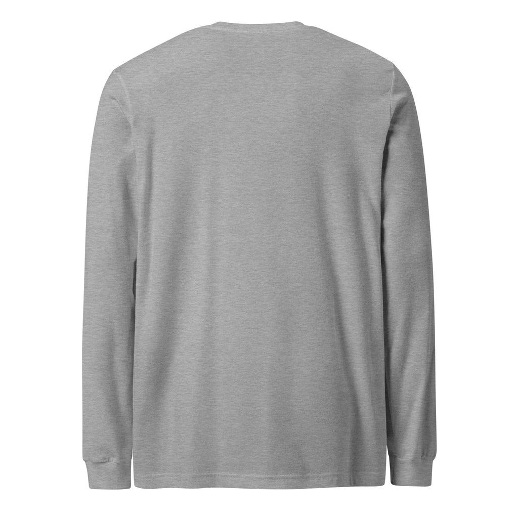 Myers Woodshop Long Sleeve T-Shirt in Athletic Heather, back view