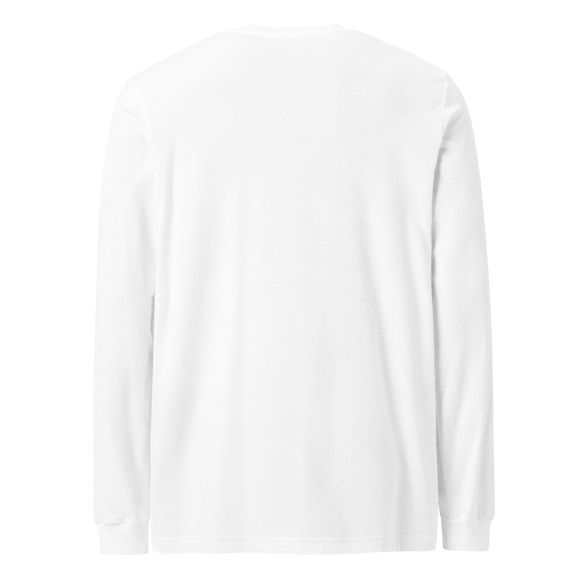 Myers Woodshop Long Sleeve T-Shirt in White, back view