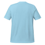 Myers Woodshop T-Shirt in Ocean Blue, back view