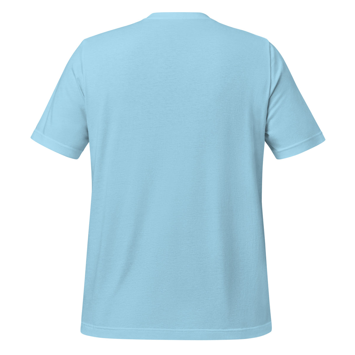 Myers Woodshop T-Shirt in Ocean Blue, back view