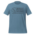 Myers Woodshop T-Shirt in Steel Blue, front view